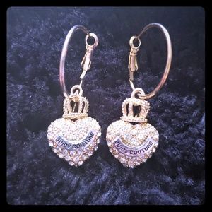 Juicy Couture love heart earrings